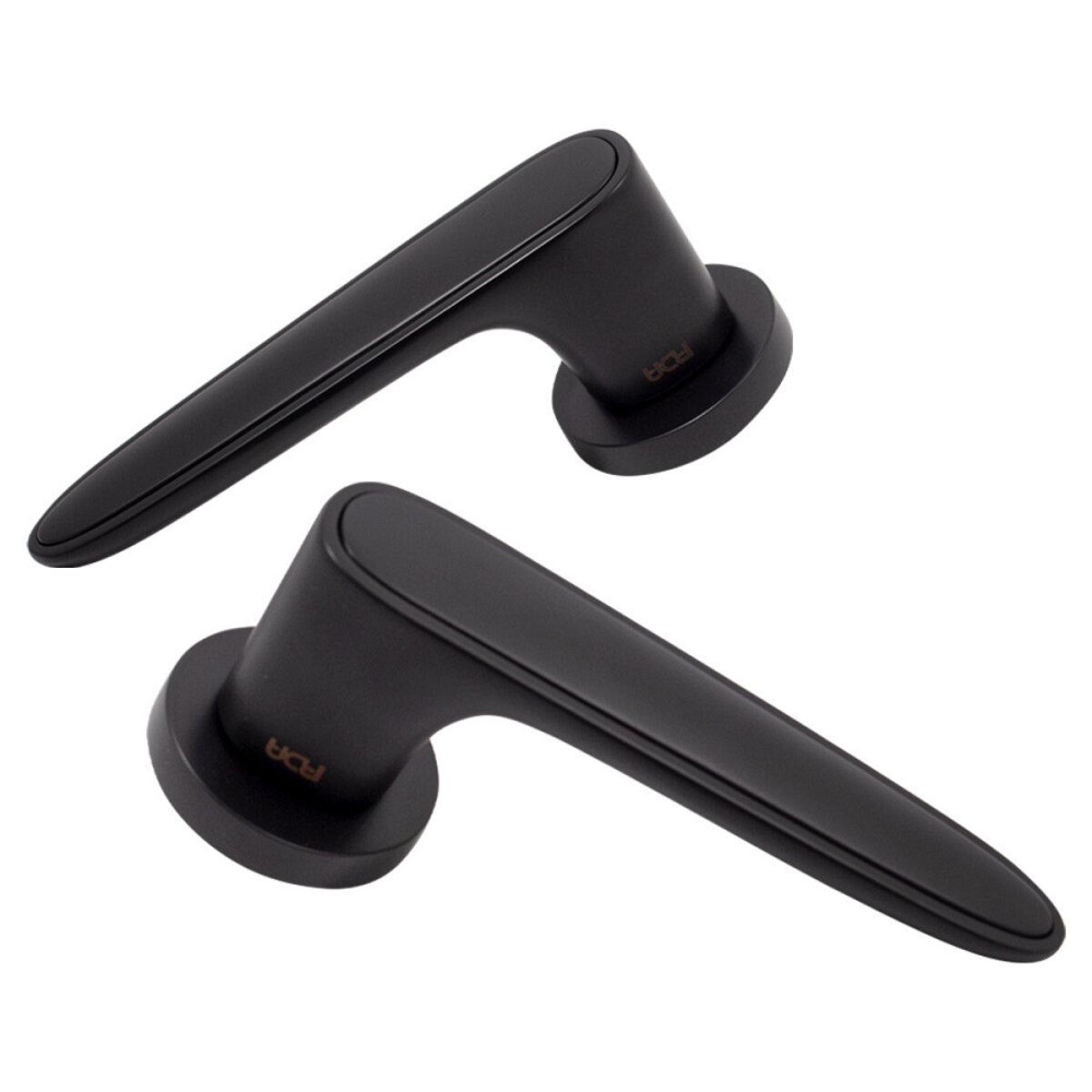 Дверна ручка на розетці RDA Idea чорний / чорний матовий R ф/з Київ - фото 3