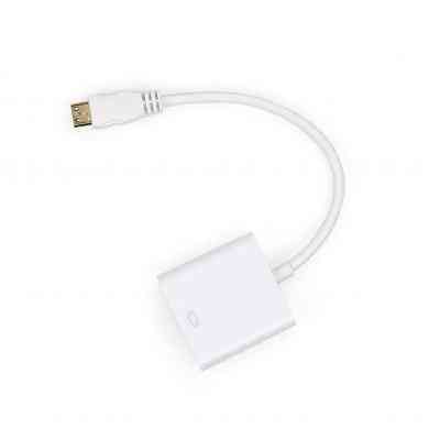 Переходник HDMI C M to VGA F 0.15m Vinga (HDMICMVGAF-01) Винница