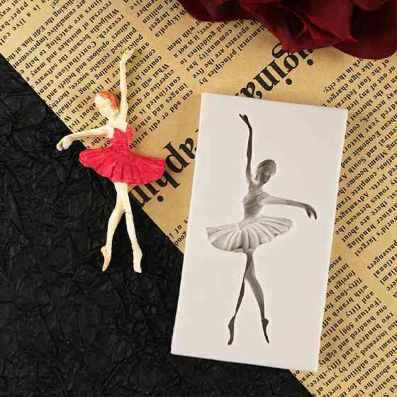 Молд кондитерский Балерина 46 на 83 мм серый Киев