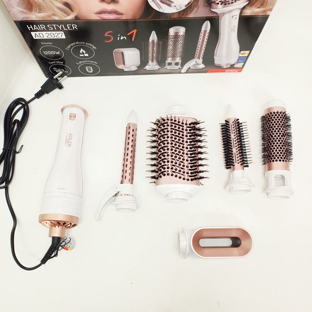 Многофункциональный фен щетка для волос, Фен с насадкой брашинг Электрический с диффузором PW-33 Львов - изображение 5