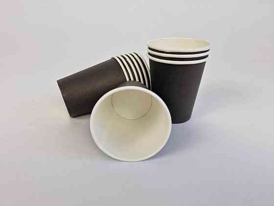 Паперові склянки кольорові 175 мл "Чорний БІЛИЙ" Маестро (50 шт.) Харків