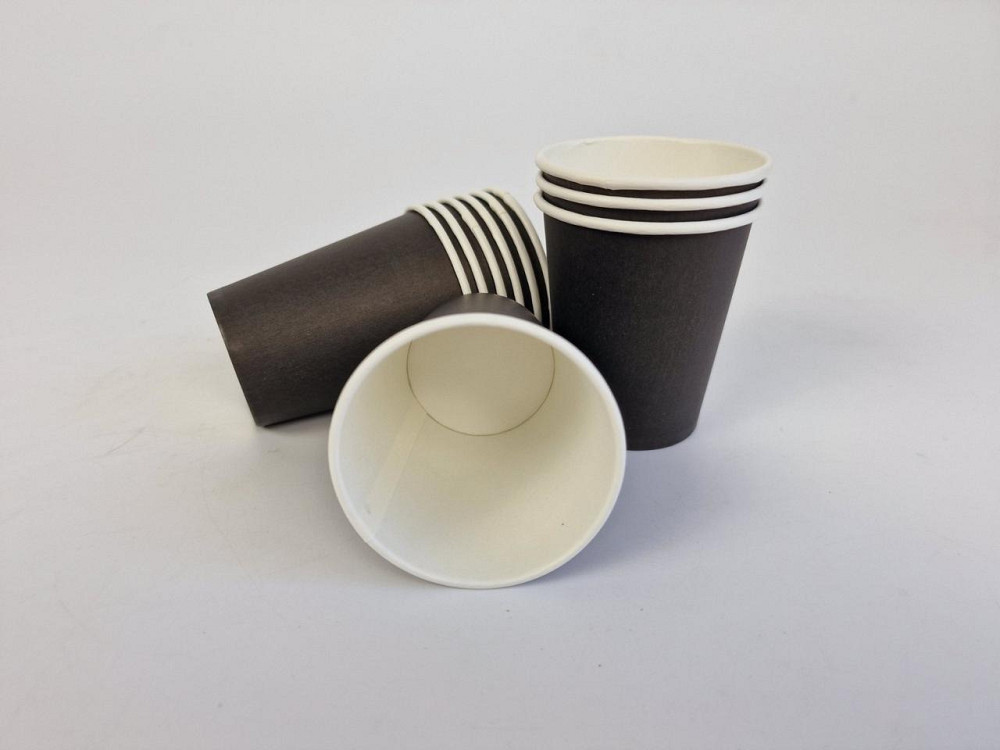 Паперові склянки кольорові 175 мл "Чорний БІЛИЙ" Маестро (50 шт.) Харків - фото 2