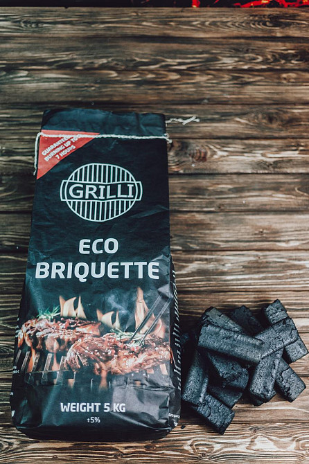 Древесно-угольный экобрикет 5кг GRILLI 77777 Код: 004241 Ровно - изображение 5