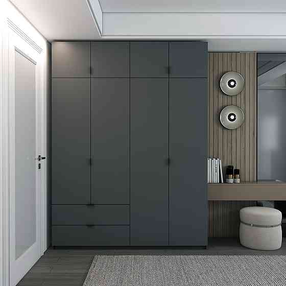 Шкаф распашной с антресолью Doros Лукас 180х50х240 см Графит (DRS-011192) Днепр