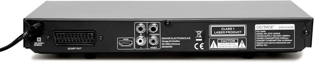 DVD-програвач Denver DVH-1245 з дисплеєм, HDMI, USB та вбудованим декодером об'ємного звуку Dolby Digital Дніпро - фото 4