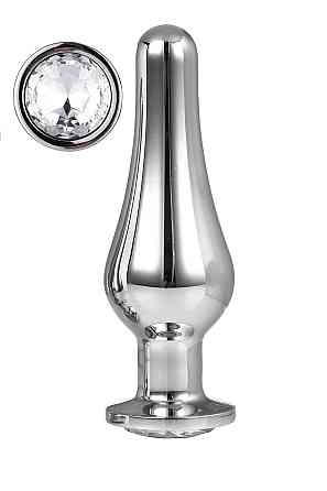 Анальна пробка конічної форми Dream Toys GLEAMING LOVE SILVER PLEASURE PLUG L Sex Aura Київ