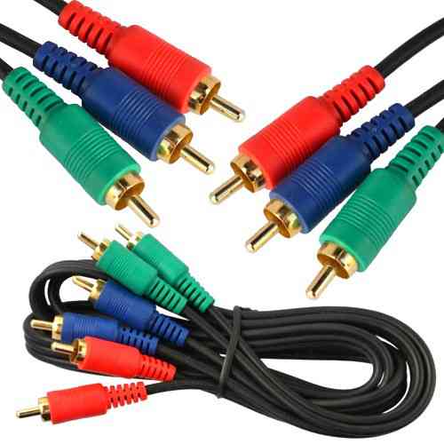 Шнур компонентный, 3 RCA х 3 RCA, gold, диам.-4+4+4мм, 1,5м Полтава