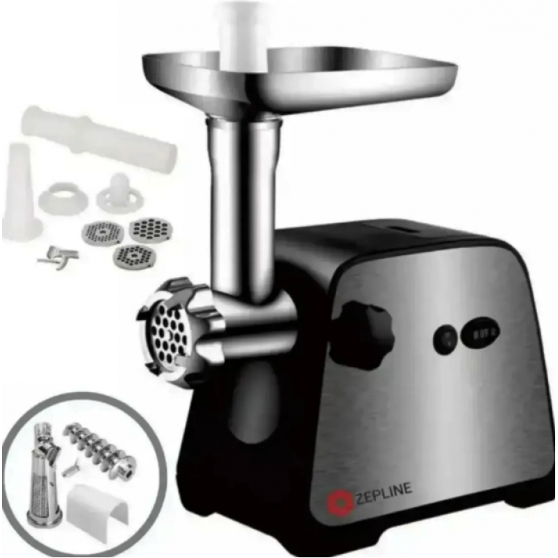 Електром'ясорубка 3в1 4000 Вт Соковичавниця шинка та насадка для ковбаси ZP-00207 (6) Одеса - фото 3