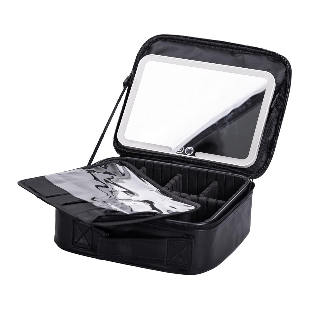 Косметичка-органайзер з дзеркалом та підсвіткою 26x22 см Київ - фото 7