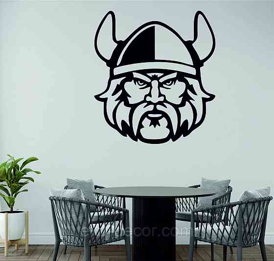 Декоративное настенное Панно «Викинг» Декор на стену 90*90 см, Черный Киев