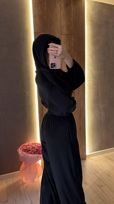 Жіночий стильний повсякденний комбінезон велюр плюш Одеса - фото 3