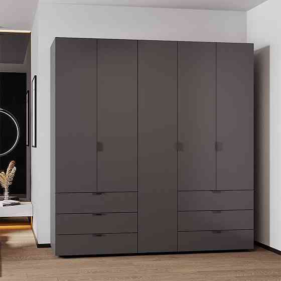 Комплект шкафов для одежды Doros Гелар (2 шт.) 193,7х49,5х203,4 см Графит (DRS-011118) Днепр