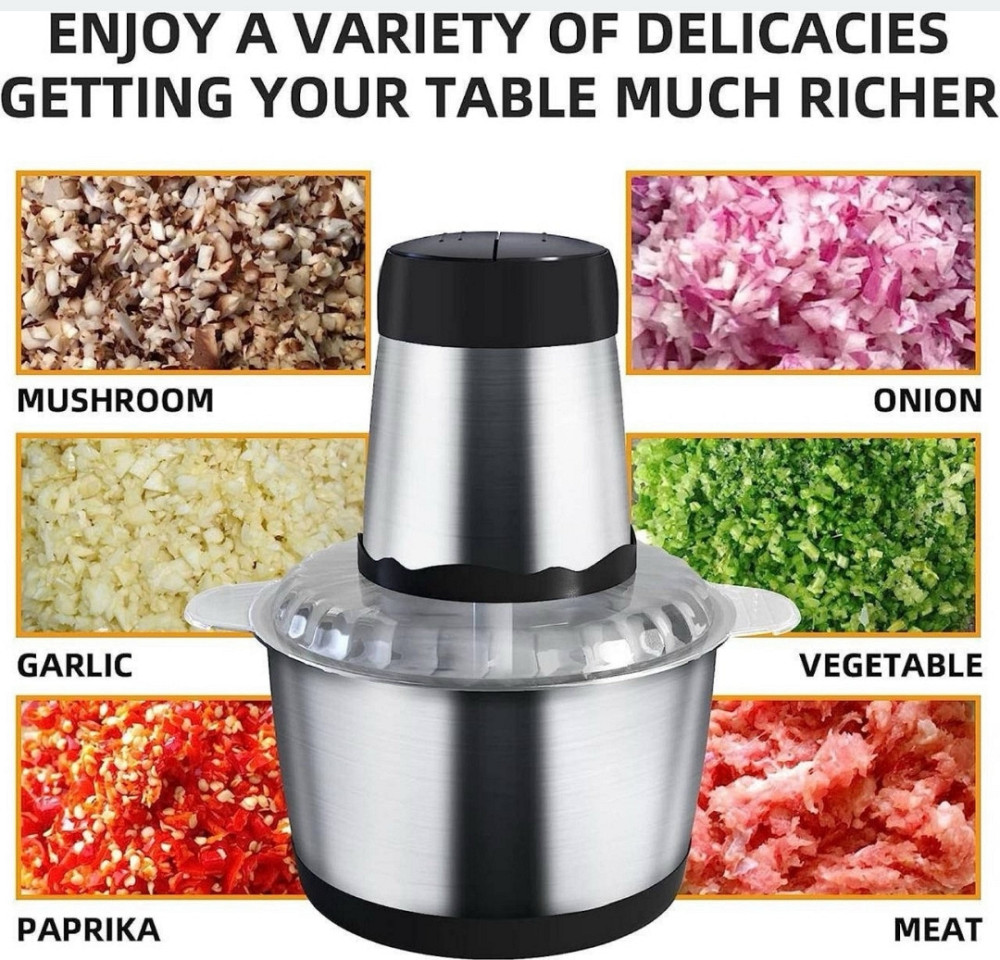 Подрібнювач блендер овочерізка Блискавка Rainberg RB-2202 1300 Вт/2л. Харків - фото 1