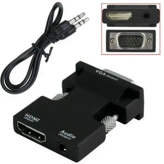 Конвертер с HDMI на VGA OUT Black Коломия