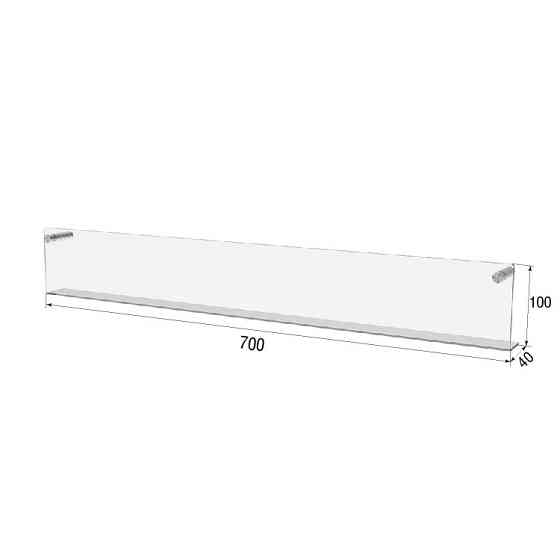 Полиця EKOSTAR настінна 700х100х40 Київ