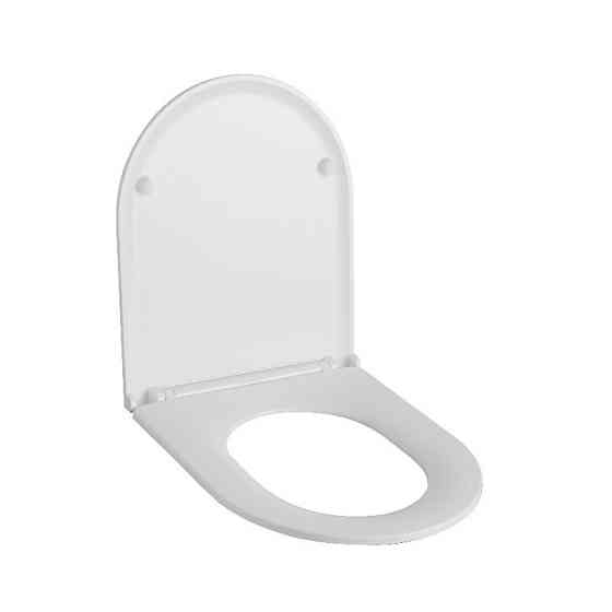 Сидіння-кришка для унітазу Mixxus Seat Cover Ellipse-Bevel-2002 430х360х30mm дюропластове швидкознімне з мікроліфтом (MI8427) ( ( Харків