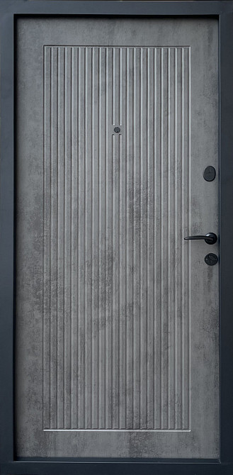 Квартирні двері Форт-М, модель ЛАЙН, комплектація "КОМФОРТ" колір бетон темний Київ - фото 2
