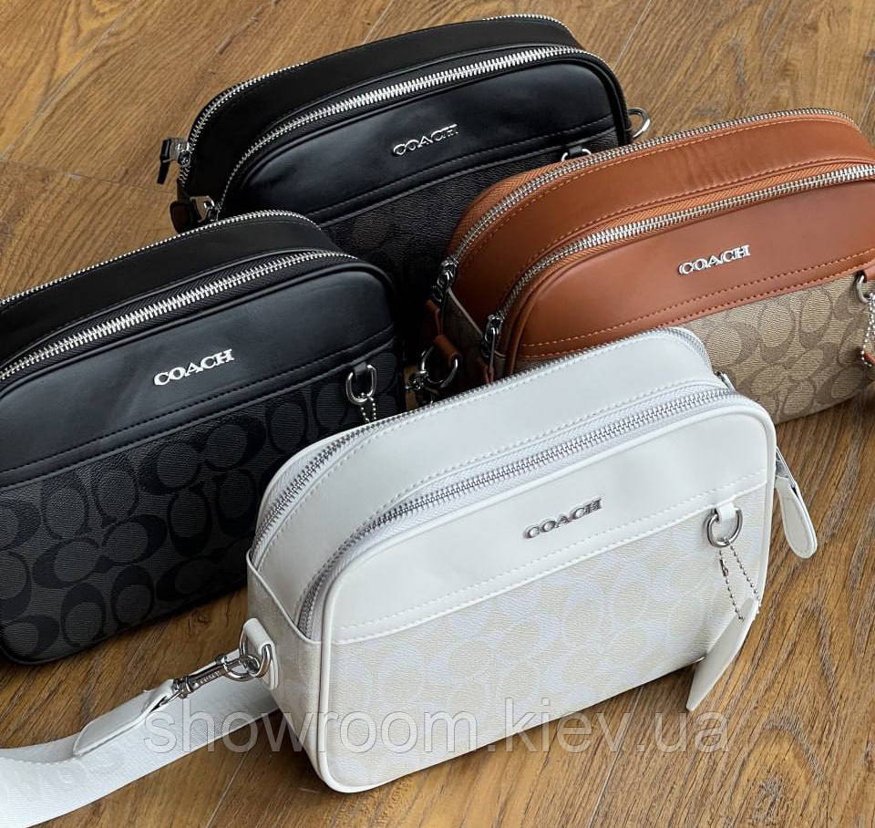 Жіноча брендова сумка crossbody Coach (1376-2) Київ - фото 7