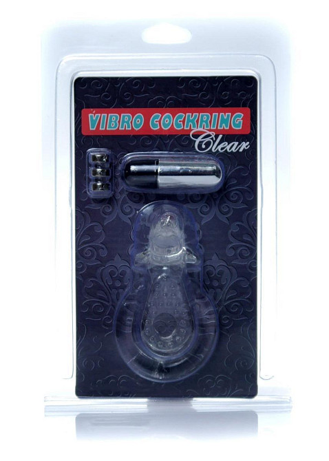 Ерекційне кільце - Dolphin Vibro CockRing Clear Sex Aura Київ - фото 8