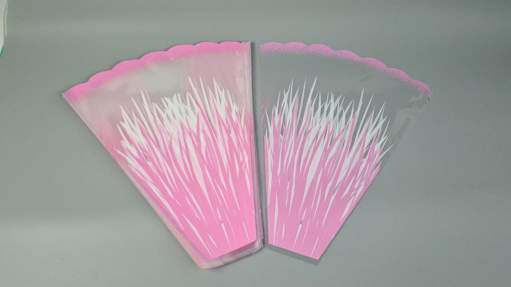 Упаковка конус під квіти h50/ 9низ/45верх"Каме" малиновий 161(3) (100 шт) Харків - фото 1