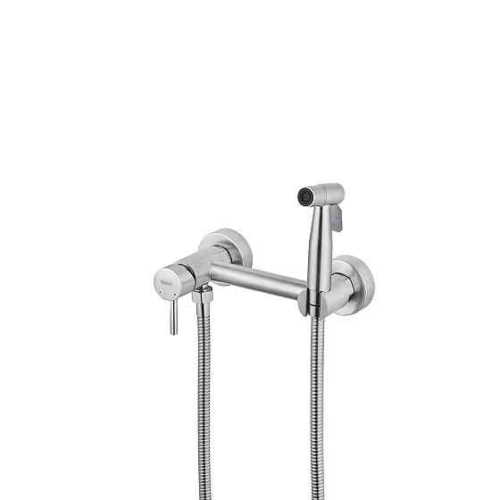 Смесители с гигиеническим душем Kroner KRP Edelstahl Klassisch - ESG052 сатин Киев