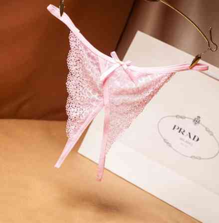 Трусики з розрізом рожеві - розмір універсальний, резинка до 88см Київ