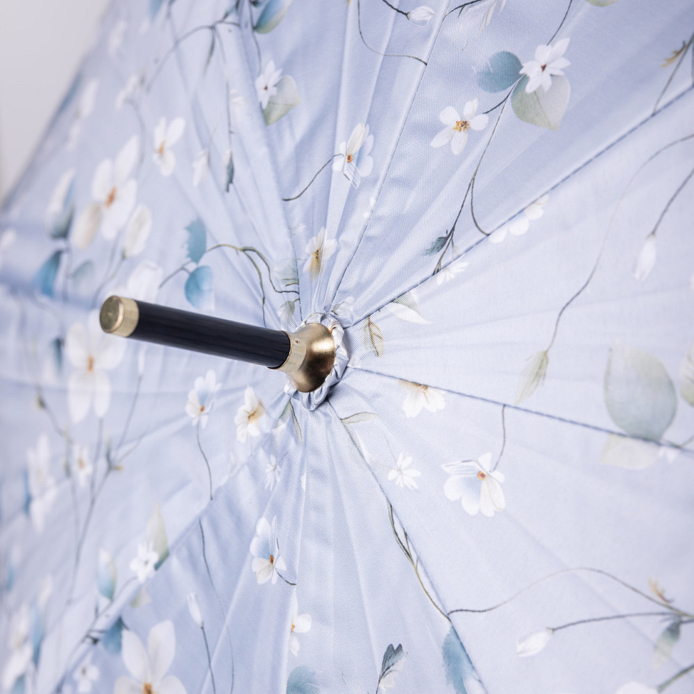 Класична парасолька-тростина напівавтомат з поліестеру 7 спиць діаметр 99 см Блакитна HP-23-7BL Коломыя - изображение 8