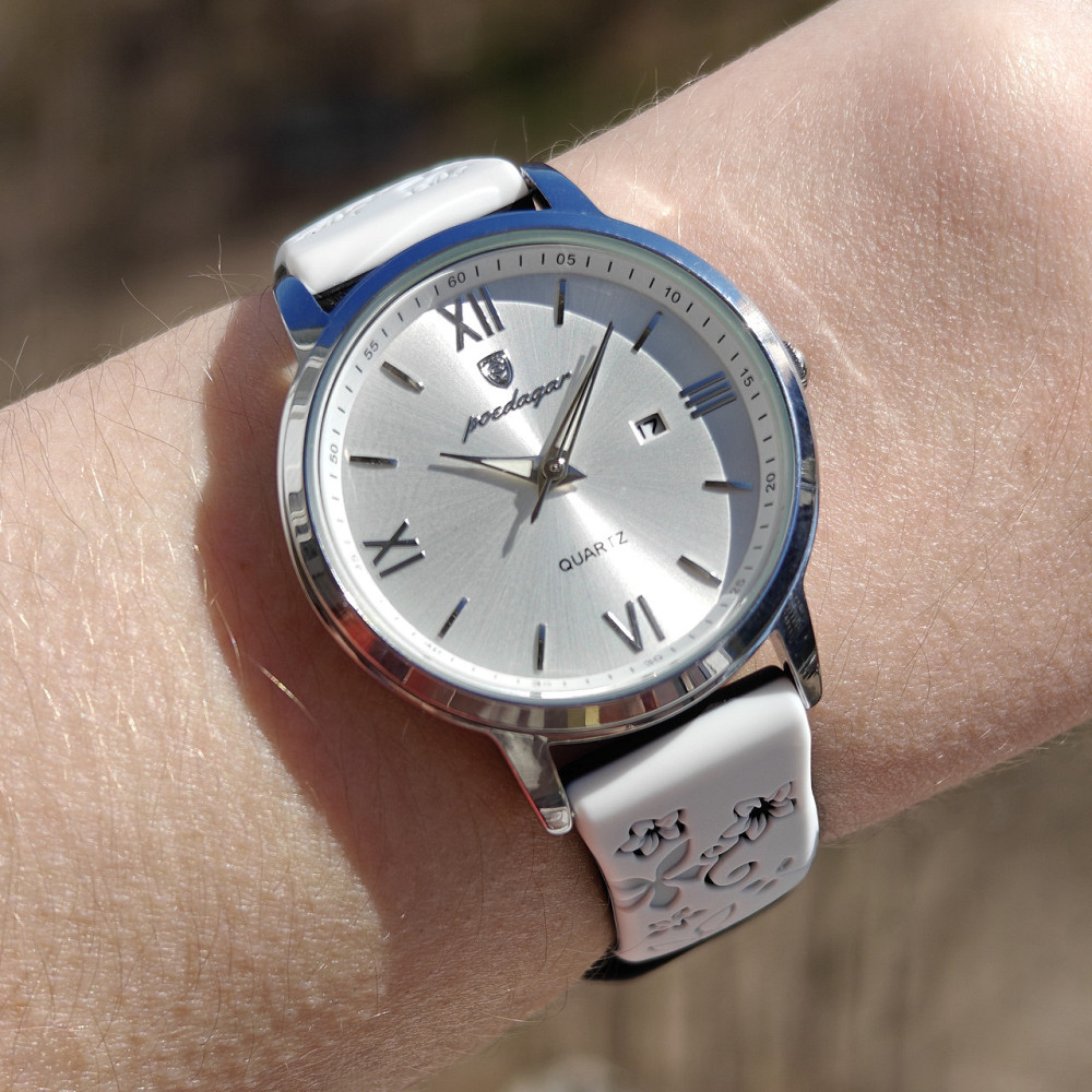 Годинник жіночий наручний Poedagar Passion White Flower (2 ремінці) Київ - фото 7