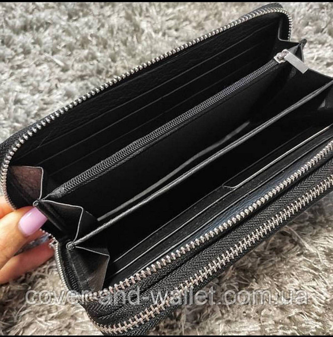 Мужской кожаный клатч кошелёк на две молнии Marco Coverna M39-3 Киев - изображение 5