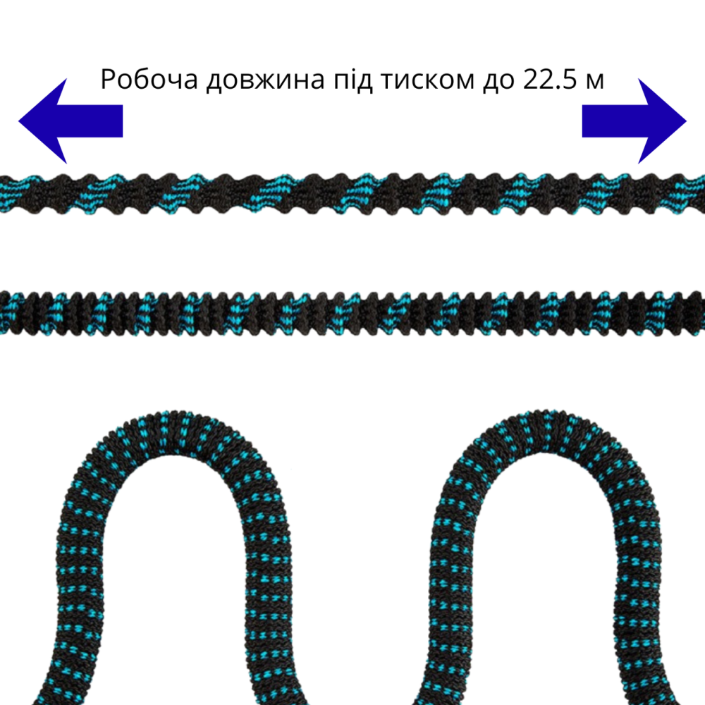 Шланг для саду та городу поливний робоча довжина до 22.5 м, набір з розпилювачем та мішком для зберігання, розтяжний садовий Кам'янець-Подільський - фото 4
