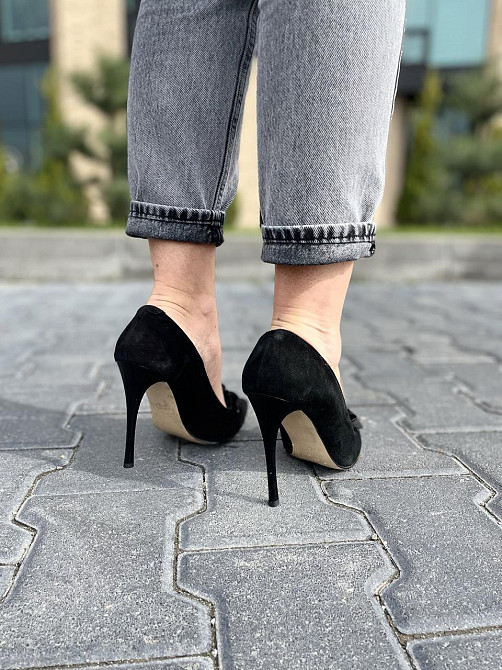 SANTINI Туфлі жіночі SANTINI чорні натуральна замша каблук 11см 35-39 (70591-21) Коломия - фото 7