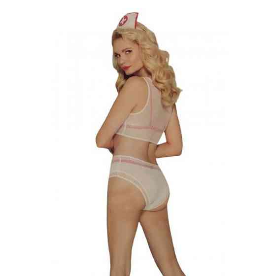 Костюм Sunspice медсестра Белый+красный 5 предметов S/M Sex Aura Киев