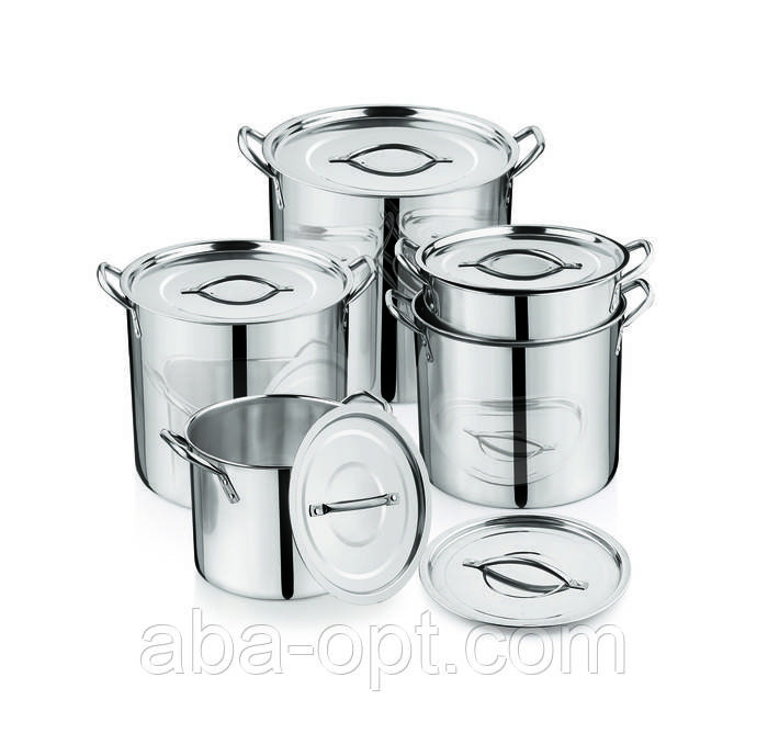 Набор кастрюль из нержавеющей стали Стандарт V 18.5/19 л ( шт ).Aba-Opt Одесса - изображение 1