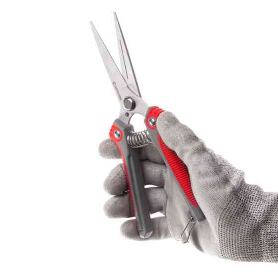 Секатор для винограду, 200 мм, INOX, комбінована рукоятка INTERTOOL FT-1015 Киев