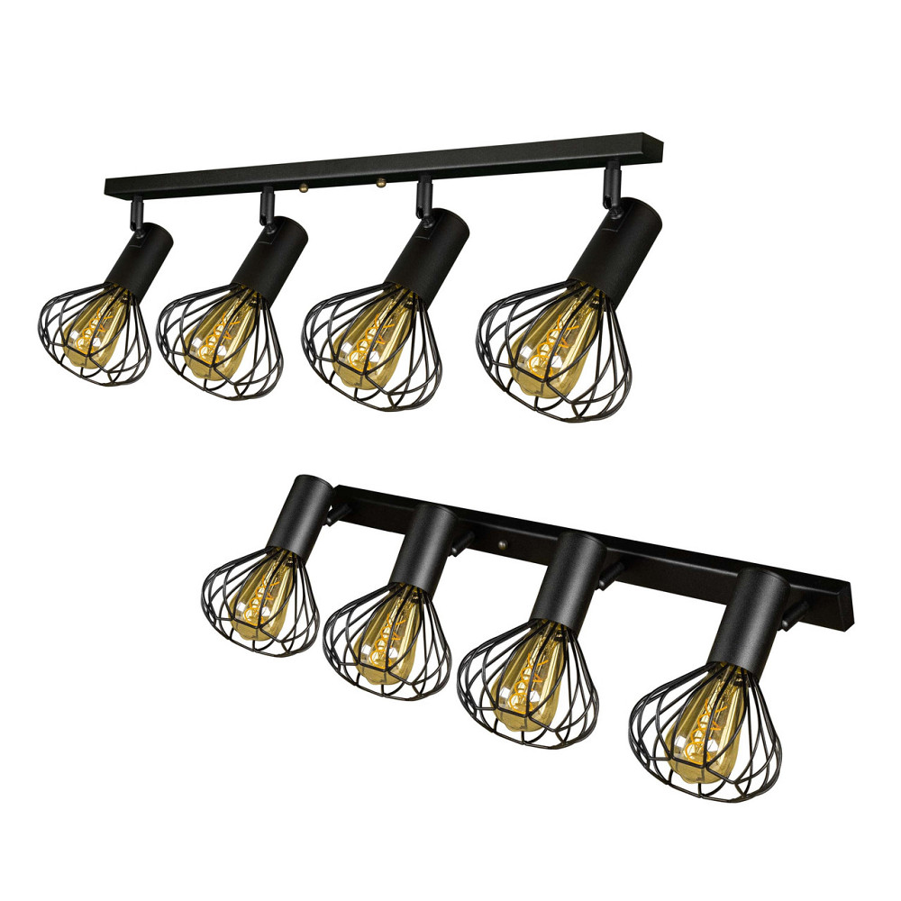 Стельовий поворотний світильник лофт Е27-4 Lotus NL 1415-4 Київ - фото 1