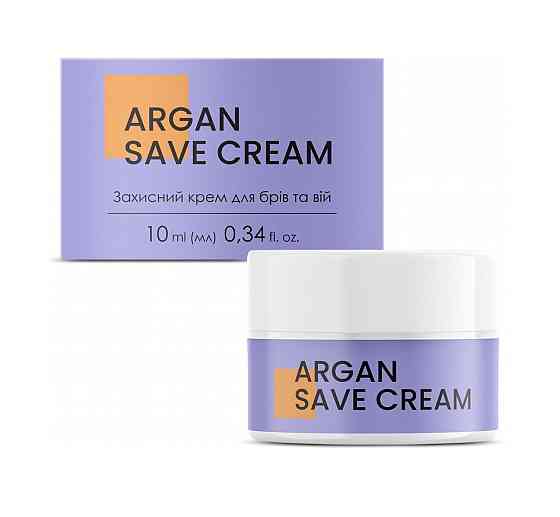 Защитный аргановый крем для бровей и ресниц Argan Save Cream Joly:Lab 10 мл Винница