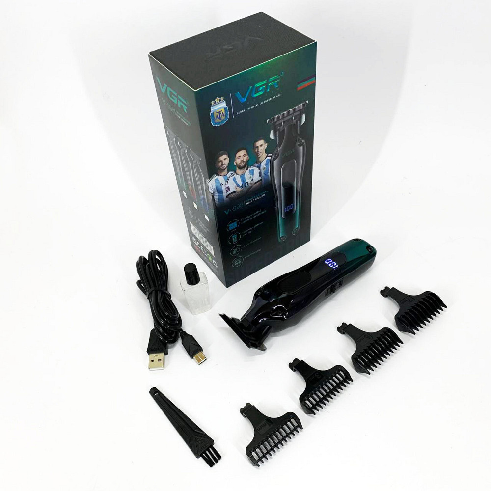 Машинка для стрижки волосся з універсальним живленням VGR V-998, Чоловічий тример для окантовки GJ-86 Івано-Франківськ - фото 9