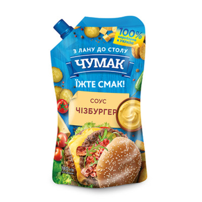 Соус Чумак Чізбургер 180 г (4823096008837) Вінниця - фото 1