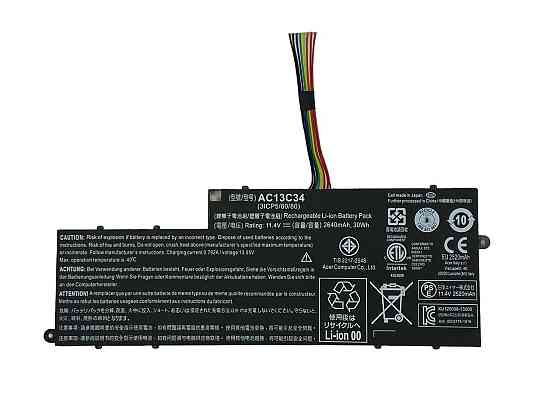 Аккумулятор для ноутбука Acer AC13C34 Aspire E3-112 11.4V Black 2640mAh Orig Вінниця