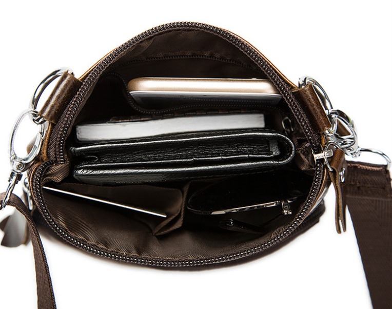 Сумка мужская Vintage кожаная 14608 Коричневый Киев - изображение 8