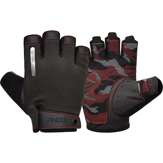 Рукавички для фітнесу RDX T2 Half Red XL Каменское - изображение 1