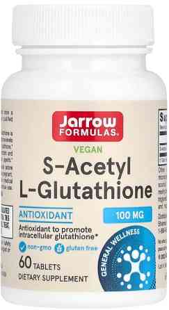 S-ацетил глутатион Jarrow Formulas S-Acetyl L-Glutathione 100 мг 60 таб Киев