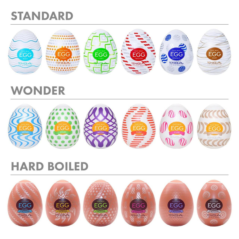 Мастурбатор-яйце Tenga Egg Cubic Sex Aura Київ - фото 7