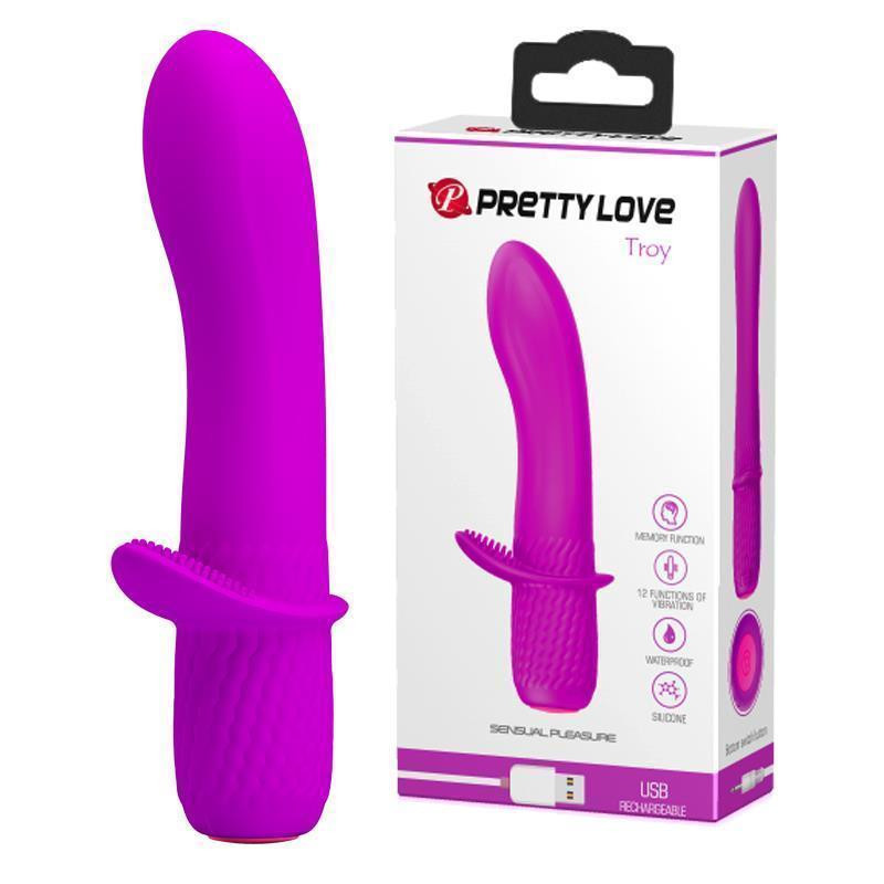 Вібратор PRETTY LOVE - TROY 12 FUNCTIONS USB Sex Aura Київ - фото 1