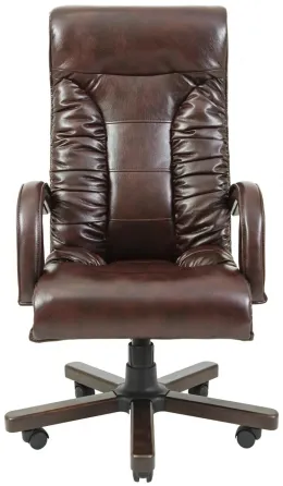 Офисное Кресло Руководителя Richman Onyx Madras Kashtan Wood М3 MultiBlock Коричневый Киев