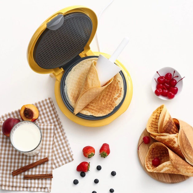 Мягкие вафли в вафельнице электрической Magio MG-397 750Вт, Качественная вафельница для вафель YD-60 Львов - изображение 15