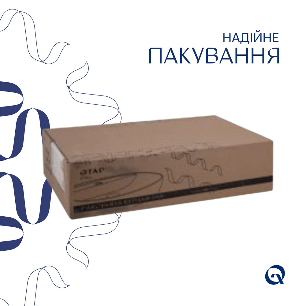 Комплект Qtap Scorpio: Раковина врезная прямоугольная 615х390х150 мм White + Донный клапан PU02 Киев - изображение 5