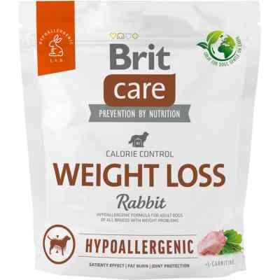 Сухий корм для собак Brit Care Dog Hypoallergenic Weight Loss з кроликом 1 кг (8595602559183) Вінниця