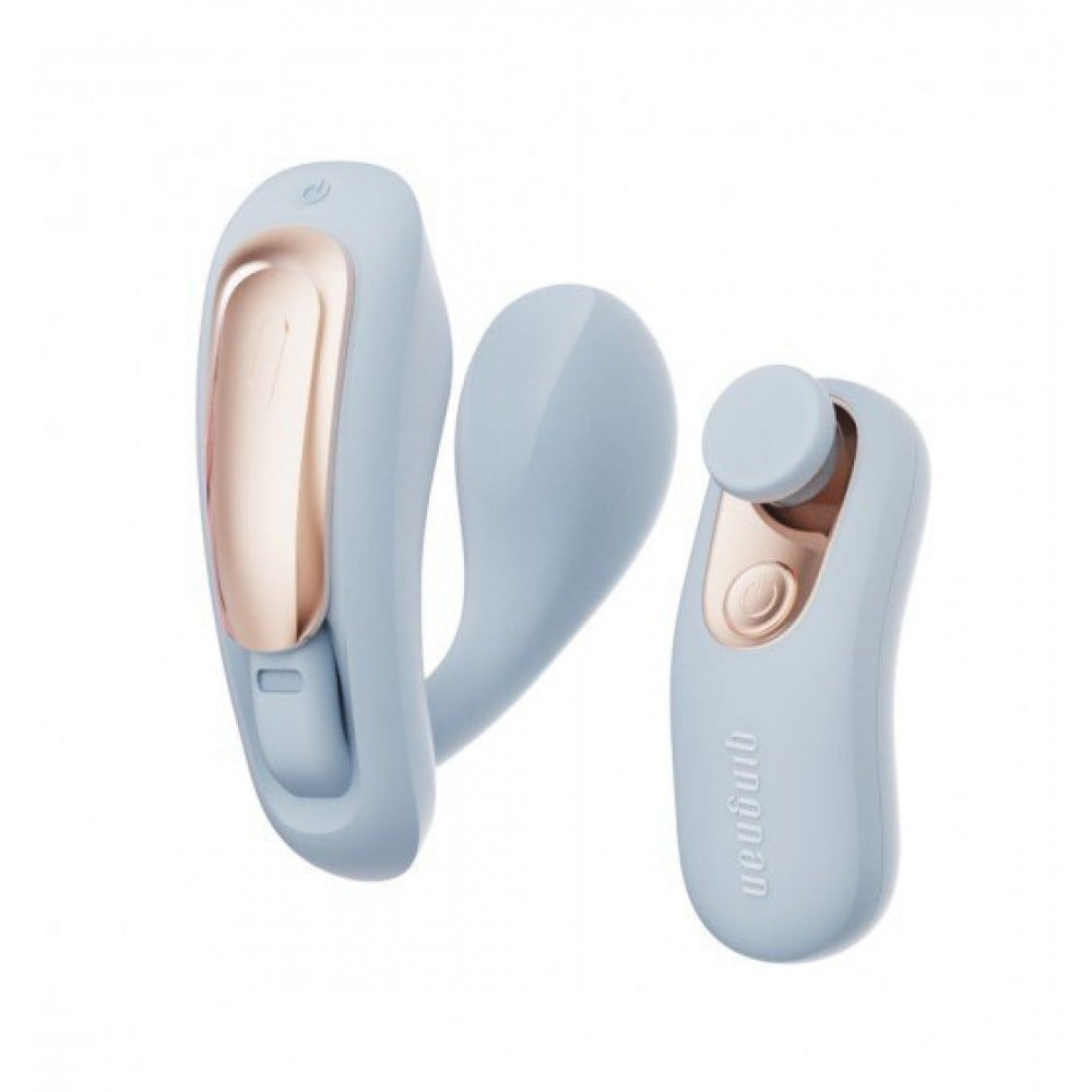 Вибратор в трусики с пультом управления Qingnan No.6 Wireless Control Beige, голубой Sex Aura Киев - изображение 1
