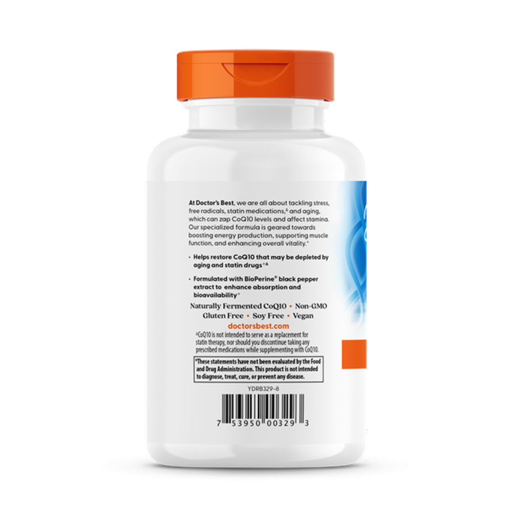 Коензим Q10 Doctor's Best High Absorption CoQ10 with BioPerine 200мг 180 капс Київ - фото 3